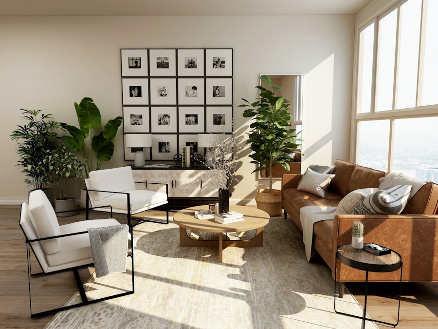 Gilmor studio interior with arch